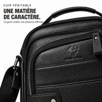 L'Essentiel — Sacoche bandoulière homme cuir format compact