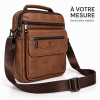L'Attaché — Sacoche verticale homme cuir avec poignée