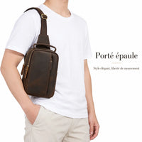 L'Aplomb — Sacoche bandoulière homme cuir