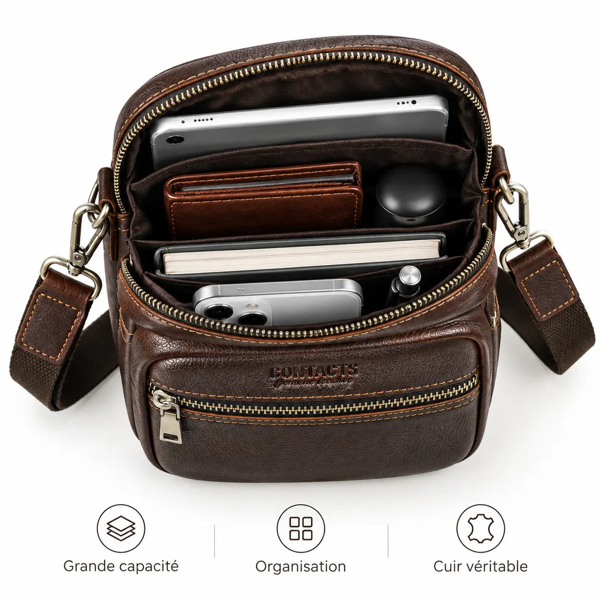 L'Étui — Sacoche téléphone homme cuir bandoulière