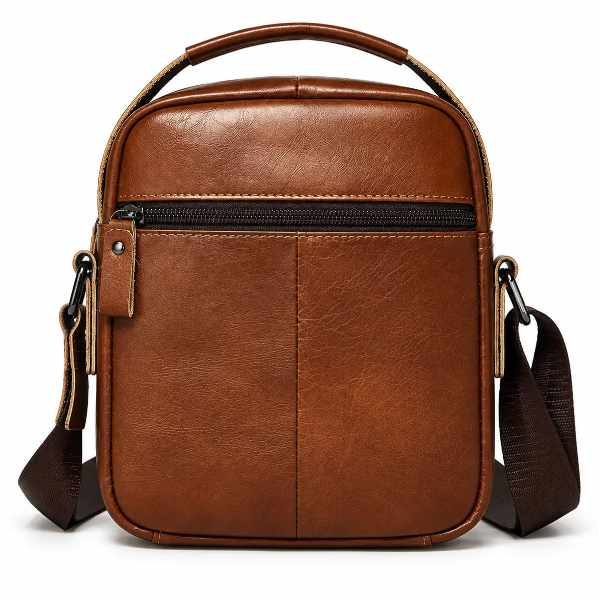 L'Essentiel — Sacoche bandoulière homme cuir format compact