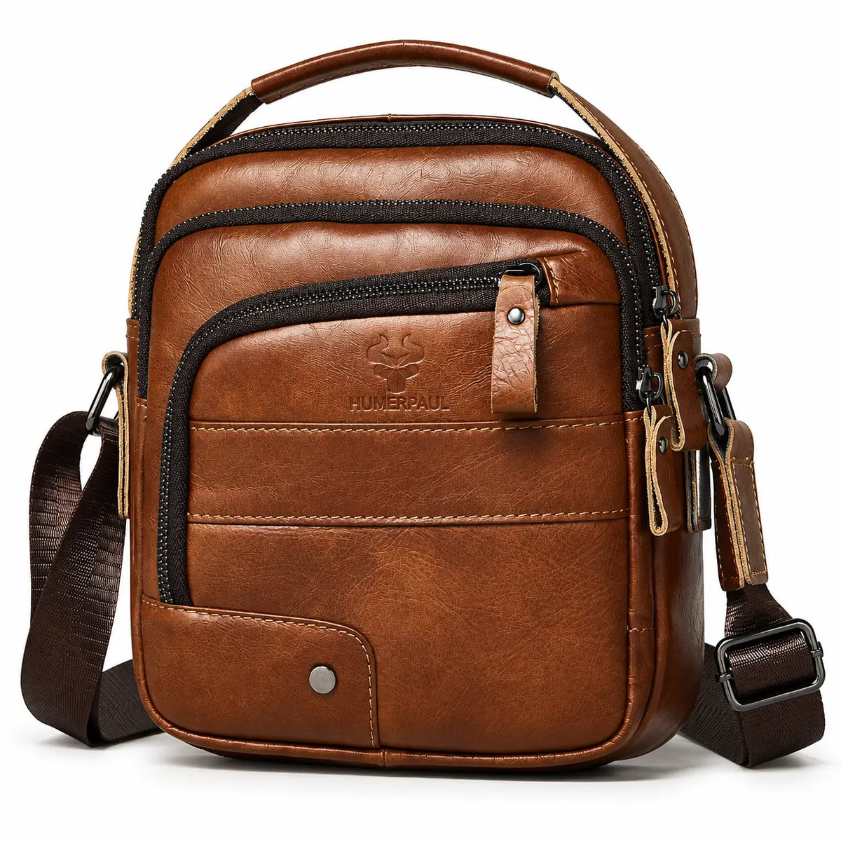 L'Essentiel — Sacoche bandoulière homme cuir format compact