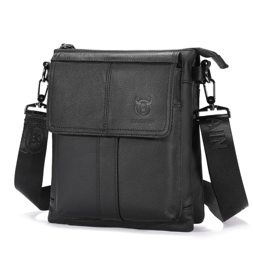 Besace homme en cuir de vachette Le Messager