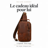 L’Aplomb, brun rouge — Le cadeau idéal pour lui. Maison Aumont.