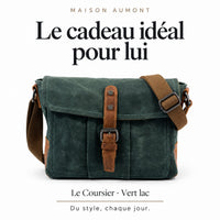 Le Coursier, vert lac — Le cadeau idéal pour lui. Maison Aumont.