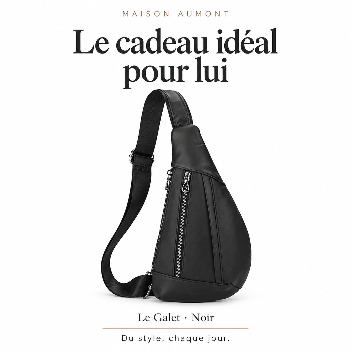 Le Galet, noir — Le cadeau idéal pour lui. Maison Aumont.