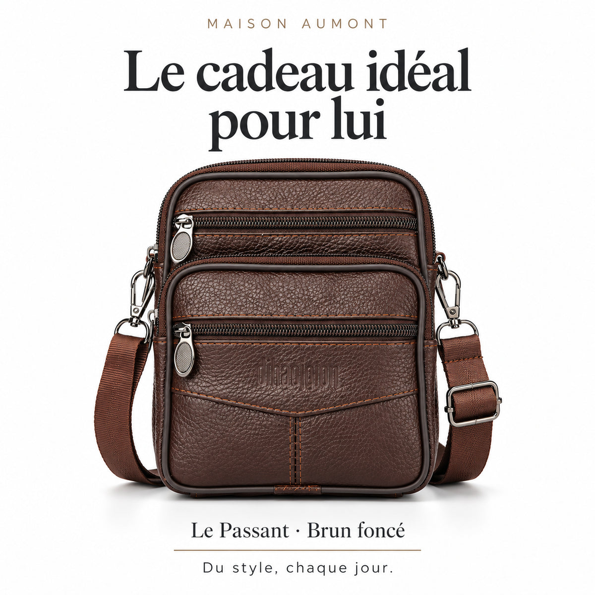Le Passant, brun foncé — Le cadeau idéal pour lui. Maison Aumont.