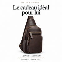 Le Pivot, marron café — Le cadeau idéal pour lui. Maison Aumont.