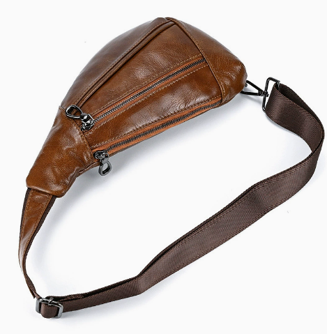 Sac de poitrine homme en cuir Le Galet
